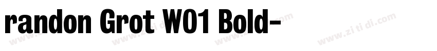 randon Grot W01 Bold字体转换